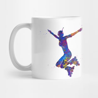 Roller skating girl Mug